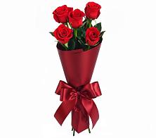 Букет 5 Красных роз Эдлесс Лав в Горняке