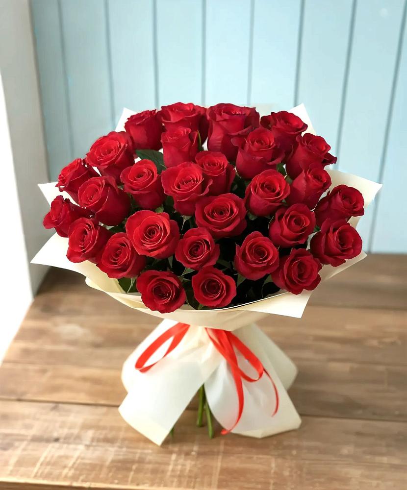 Букет 29 Красных роз в Горняке