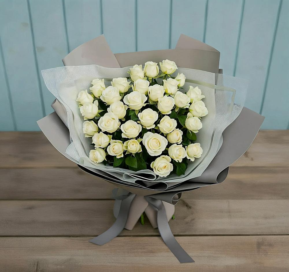 Букет Белоснежная нежность в Горняке
