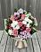 Букет цветов из: Альстромерии, Гвоздики, Розы и Хризантемы в Горняке