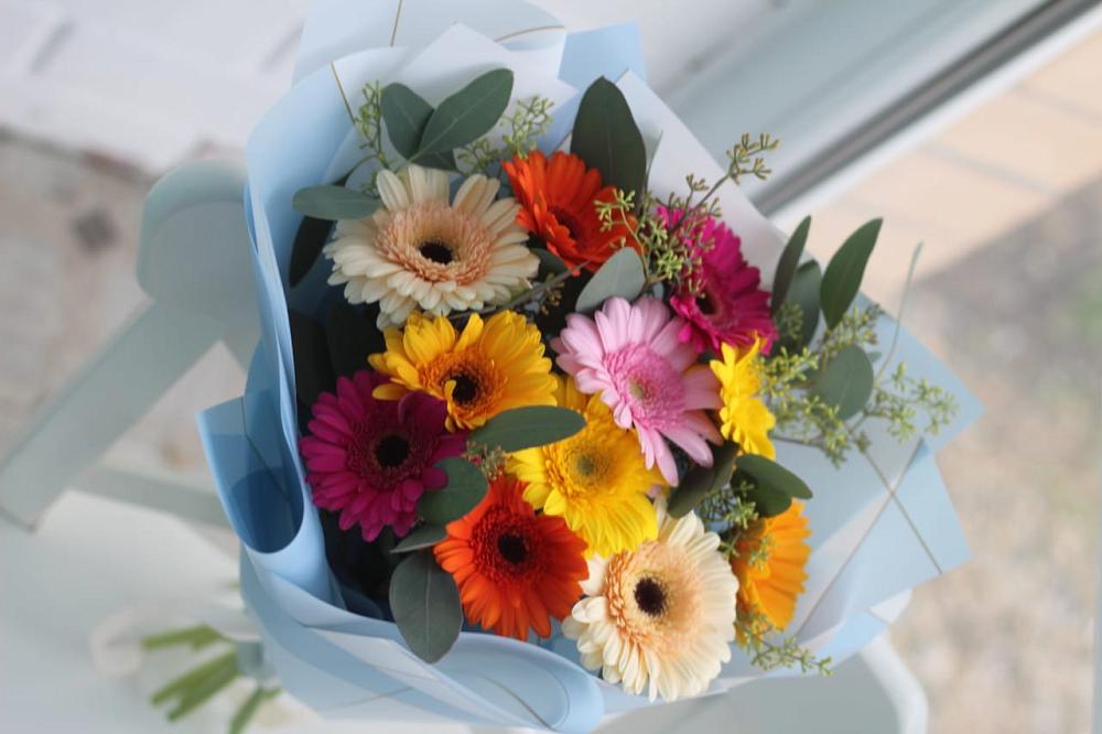 Букет цветов из: Герберы в Горняке