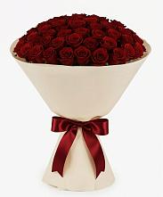 Букет 101 Бордовая роза Блэк Бакарра в Горняке