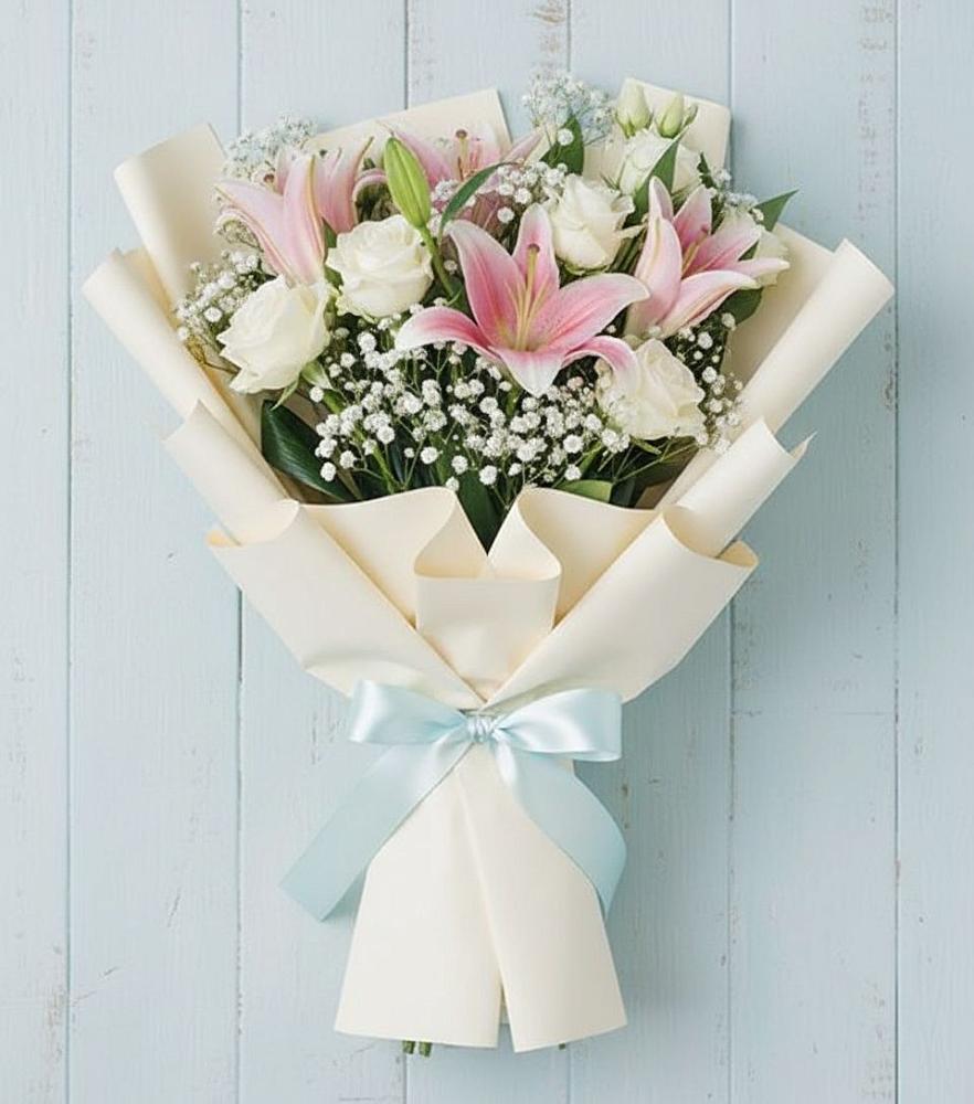 Букет цветов из: Лилии в Горняке