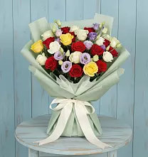 Букет цветов из:  Розы в Горняке