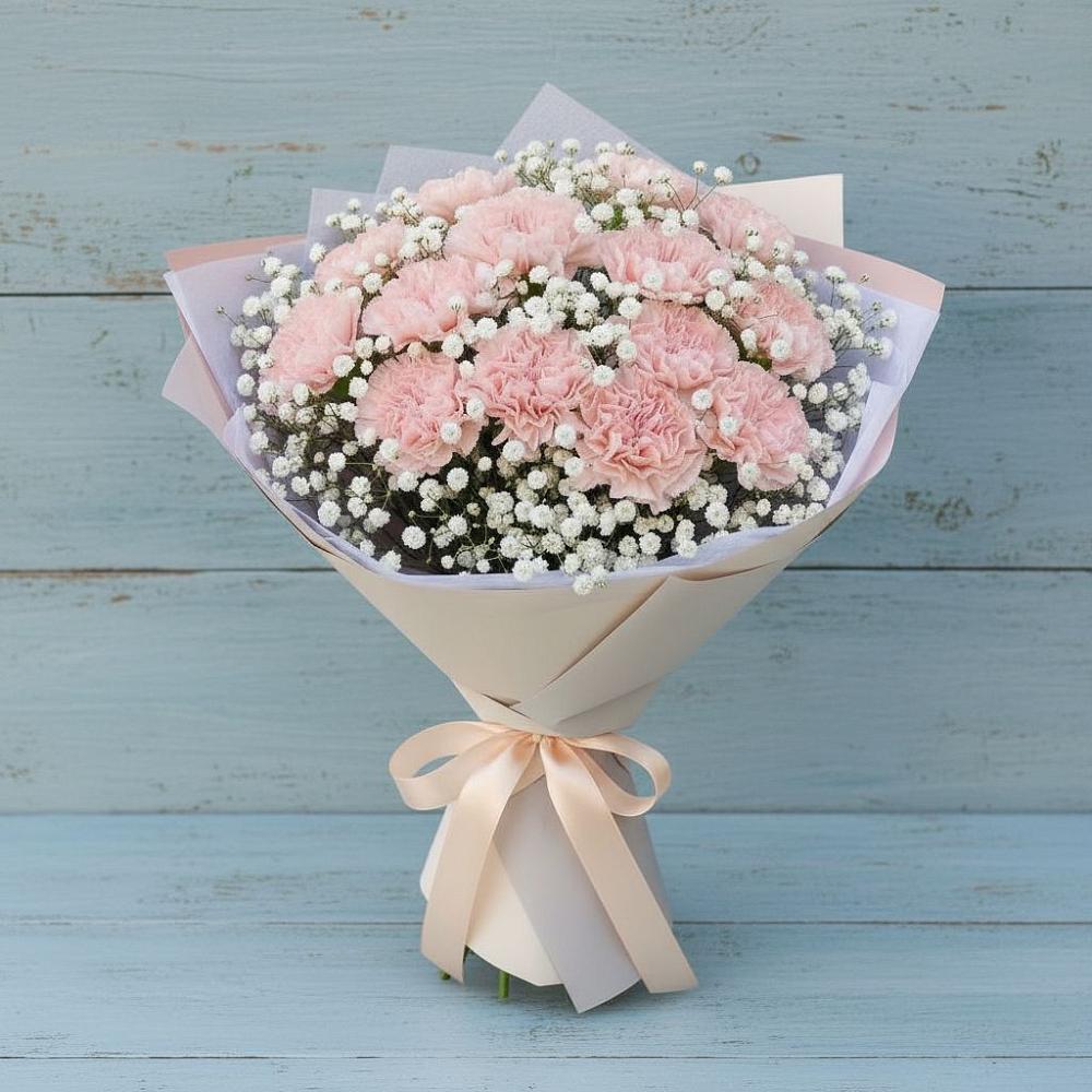 Букет цветов из: Гвоздики в Горняке