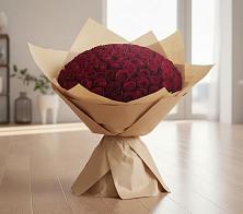 Букет 101 Красная роза в Горняке