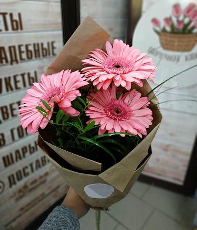 Букет цветов из: Герберы в Горняке