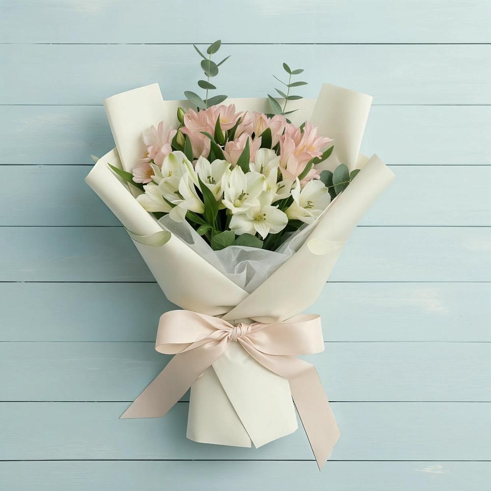 Букет цветов из: Альстромерии в Горняке