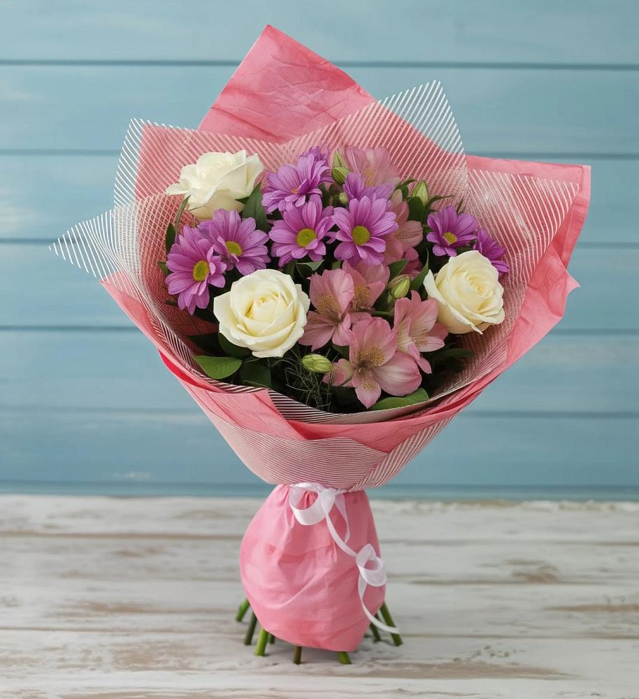 Букет цветов из: Герберы в Горняке